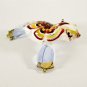 Hand Blown Glass Red-Yellow-Blue Seal (Sea Lion) Gilt Art Glass Animal Figurines Thai Gifts
