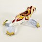 Hand Blown Glass Red-Yellow-Blue Seal (Sea Lion) Gilt Art Glass Animal Figurines Thai Gifts