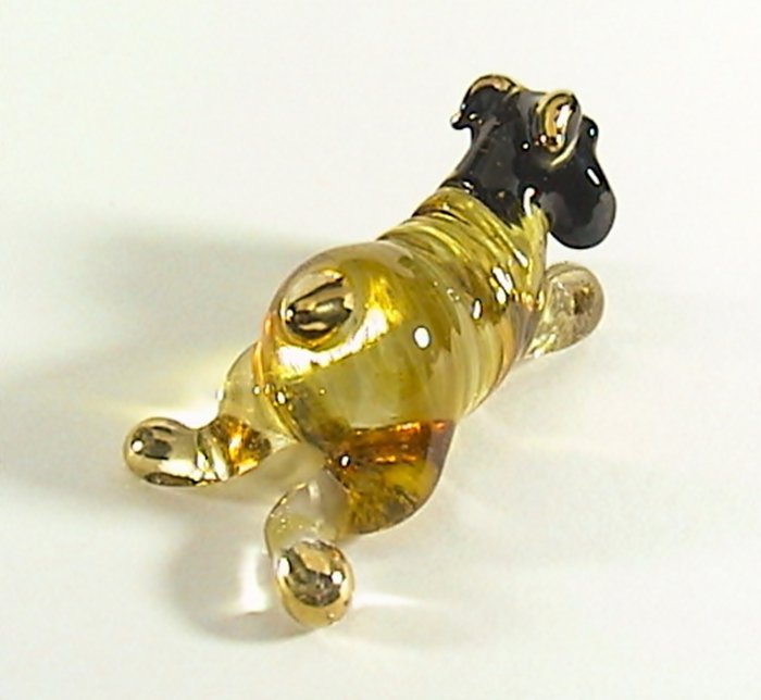 glass bulldog figurine