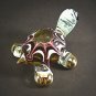 Hand Blown Glass Red-Green Turtle Gilt #2 Art Glass Animal Figurines Thai Gifts