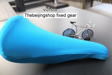 Vurtne Fixie Bicycle Seat Cover (Blue /Standard)