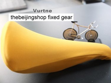 Vurtne Fixie Bicycle Seat Cover (Yellow / Standard)