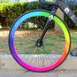 Fixie Fixed gear bike wheel rim Stickers rainbow (for 1 wheel)