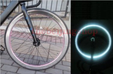Fixie Bike Wheel Rim Stickers Reflect Light Silver (For 1 Wheel)