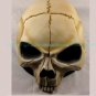 Skull Skeleton Face on Top Half Face Motorcycle Helmet
