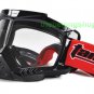 ATV Dirt Bike Motorcycle Goggles with nose cover (Black)