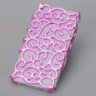 (PURPLE) Phone Case for iPhone 4/4s elastic flower plating hard plastic