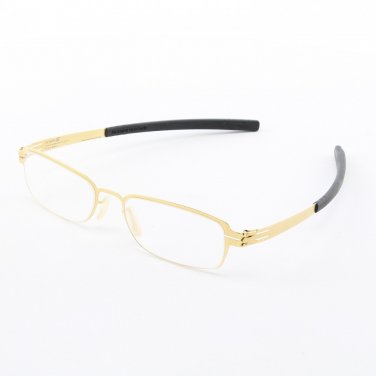 ic! Berlin Ilya K. Eyeglasses Col. Gold with Clear Lenses