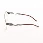 ic! Berlin Dimanche Eyeglasses Col. Ash Grey / Wine with Clear Lenses