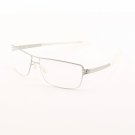 ic! Berlin Duke Eyeglasses Col. Chrome with Clear Lenses