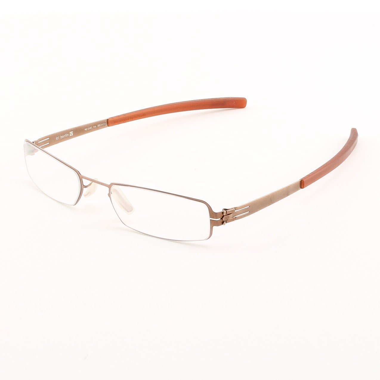ic! Berlin Edvin Eyeglasses Col. Copper with Clear Lenses
