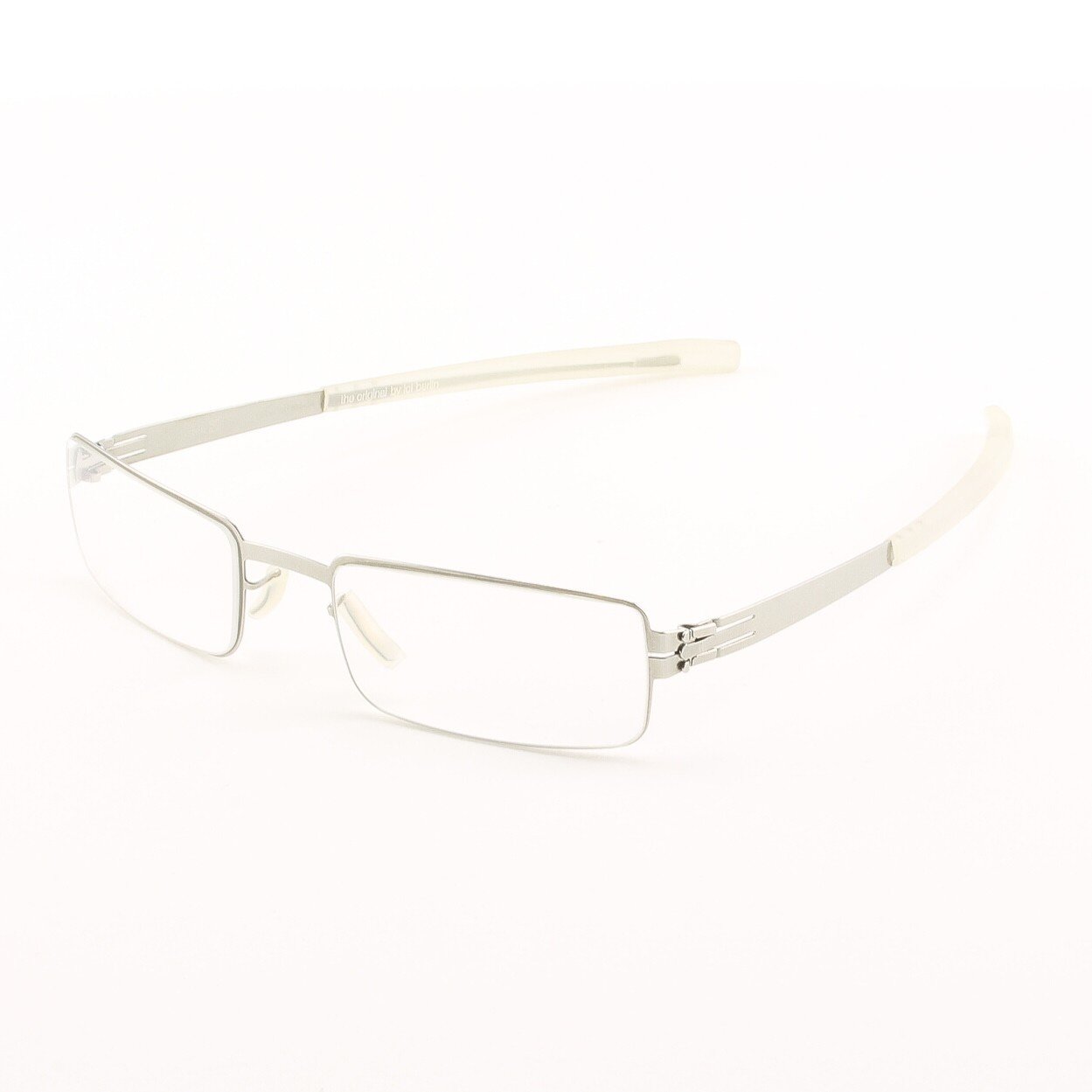 ic! Berlin Fritz W. Eyeglasses Col. Chrome with Clear Lenses