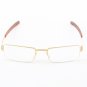 ic! Berlin Fritz W. Eyeglasses Col. Gold with Clear Lenses