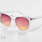 RETROSUPERFUTURE Classic Transparent Black w/ Pink Lenses 206 SUPER SUNGLASSES