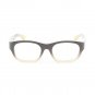 Marni MA601S Eyeglasses Col. 29 Chocolate Brown and Cream with Clear Lenses