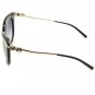 BULGARI BV8089K 51953C Black & 24KT Gold Plated Sunglasses with Polarized Grey Gradient Lenses 54mm