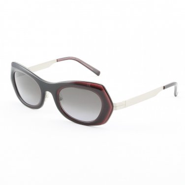Marni MA188S Sunglasses Col. 03 Black w/ Deep Burgundy Accent with Gradient Gray Lenses