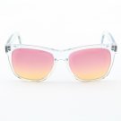 Super Classic 206 Wayfarer Sunglasses Clear with Pink Orange Gradient Lenses by RETROSUPERFUTURE