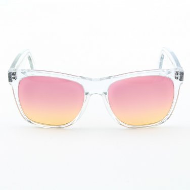 Super Classic 206 Wayfarer Sunglasses Clear with Pink Orange Gradient Lenses by RETROSUPERFUTURE