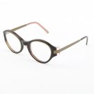 Marni MA679S Eyeglasses Col. 04 Dark Brown, Dusty Rose and Antique Gold Accents with Clear Lenses