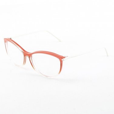 Marni MA677S Eyeglasses Col. 01 Crystal Salmon with White Enamel Temples and Clear Lenses