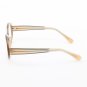 Marni MA651S Eyeglasses Col. 13 Light Brown Crystal with Gold Stud Accents and Clear Lenses