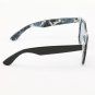 Super Classic 807/2T Sunglasses Black and Grey with Light Blue Lenses by RETROSUPERFUTURE