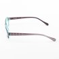 Loree Rodkin Robert Eyeglasses by Sama Col. Teal with Clear Lenses and Decorative Temple Core