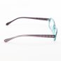 Loree Rodkin Robert Eyeglasses by Sama Col. Teal with Clear Lenses and Decorative Temple Core