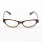 Loree Rodkin Nikki Eyeglasses Brown w/ Clear Lenses, Swarovski Crystals and Decorative Temple Core