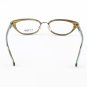 Loree Rodkin Katy Eyeglasses Olive w/ Clear Lenses, Plastic Inserts and Decorative Temple Core