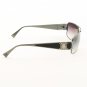 Loree Rodkin Hunter Sunglasses Slate w/ Gray Gradient Lenses, Leather, Sterling Silver