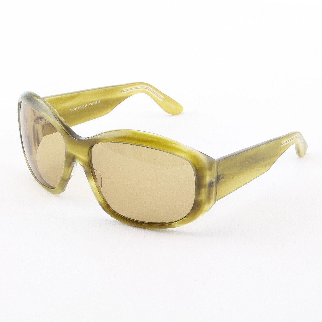 Oliver Peoples Bay Sunglasses Col. Light Green Tortoise with Green Lenses
