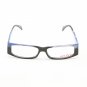 Alain Mikli Eyeglasses 731 22 Black Blue with White Stripes and Clear Lenses