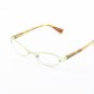 Alain Mikli Eyeglasses AL1112 Col. 8 Burnished Gold with Gold and Burnt Orange Temples