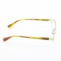Alain Mikli Eyeglasses AL1112 Col. 8 Burnished Gold with Gold and Burnt Orange Temples
