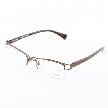 Alain Mikli Eyeglasses AL1111 Col. 2 Copper with Chocolate Brown Temples