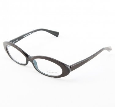Alain Mikli Eyeglasses AL1037 Col. 2 Chocolate Brown with Black Frame Accent