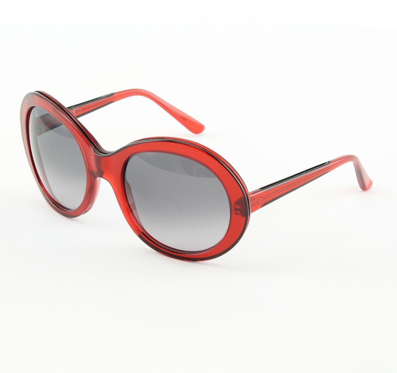 Marni MA162S Sunglasses 02 Oversized Translucent Ruby Red, Gray ...