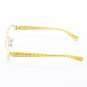 Alain Mikli Eyeglasses AL0787 Col. 1 Antique Gold Frame with Clear and Gold Geometric Temples