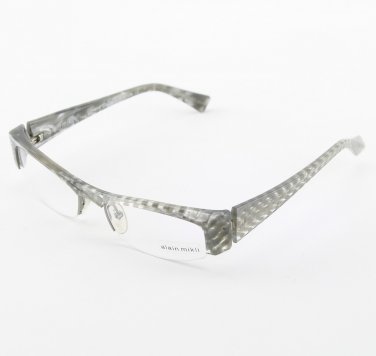 Alain Mikli Eyeglasses AL0734 Col. 26 Pearlized Gray Marble and Checkerboard