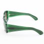 Dries Van Noten x Linda Farrow Women's Green Acetate Angular Sunglasses NWT RARE