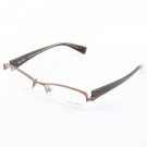 Alain Mikli Eyeglasses AL0656 Col. 16 Bronze Metallic Frame with Dark Brown Temples