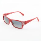 Alain Mikli Eyeglasses AL0641 Col. 72 Red and Clear Herringbone