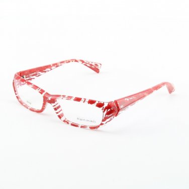 Alain Mikli Eyeglasses AL0621 Col. 25 Mottled Red and Clear