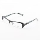 Alain Mikli Eyeglasses AL0613 Col. 19 Black Matte Frame with Black & Cream Agate