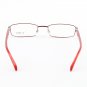 Alain Mikli Eyeglasses AL0613 Col. 14 Dark Raspberry Metallic Frame with Black and Red Temples
