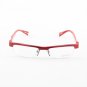 Alain Mikli Eyeglasses AL0611 Col. 77 Metallic Red Frame with Diamondback Clear Temples