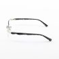 Alain Mikli Eyeglasses AL0556 Col. 8 Silver and Black Frame with Black Geometric Temples