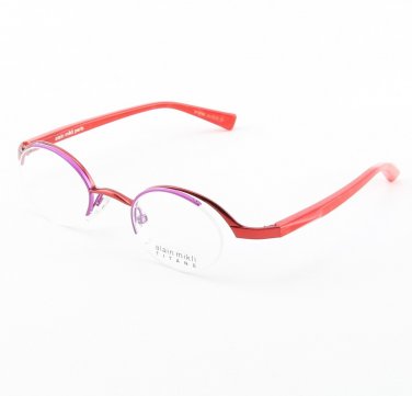 Alain Mikli Eyeglasses AL0552 Col. 14 Purple Metallic with Raspberry Temples